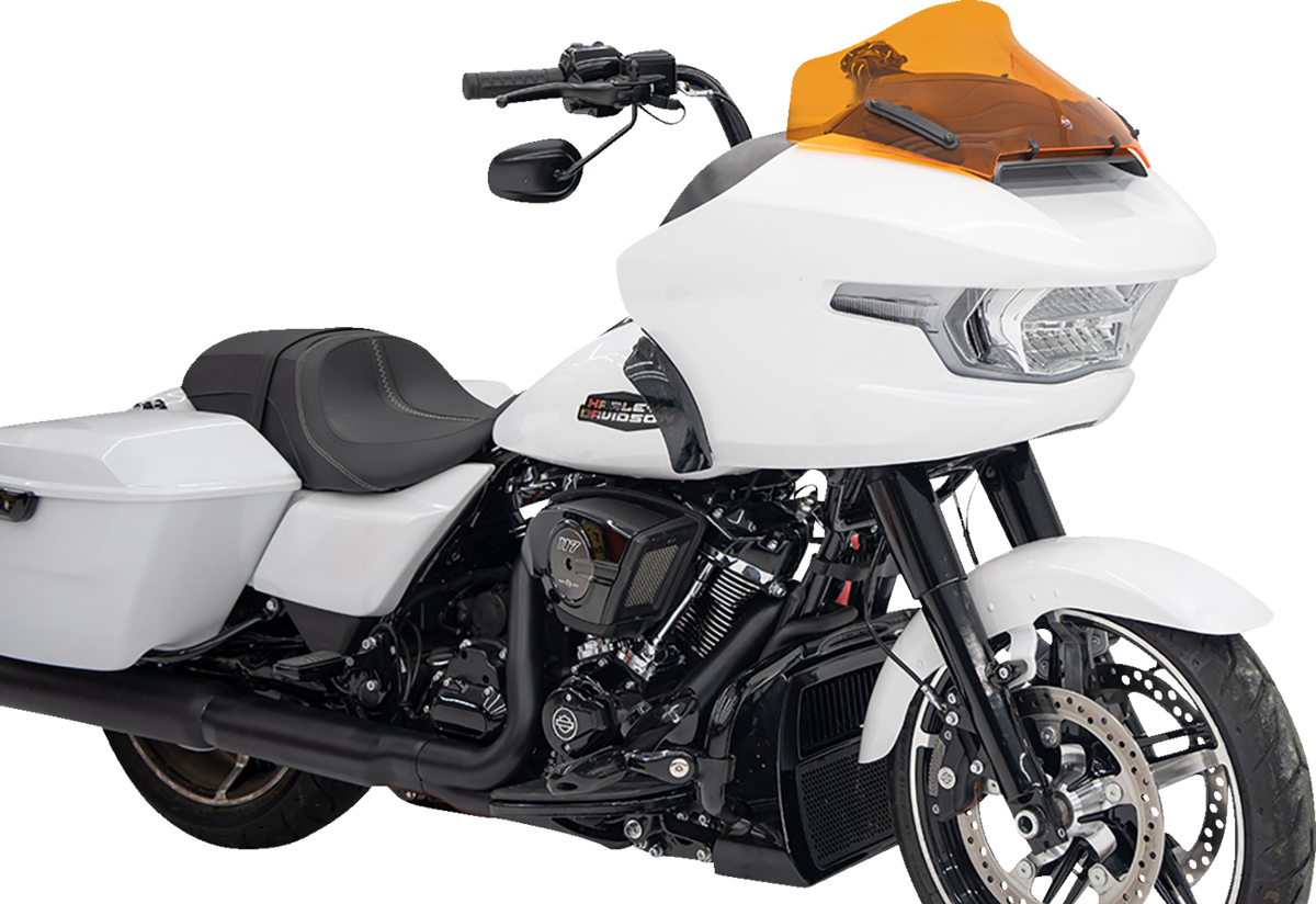 Klock Werks Kolor Flare® Windshield - 10" - Orange - '23-'25 FLTRX