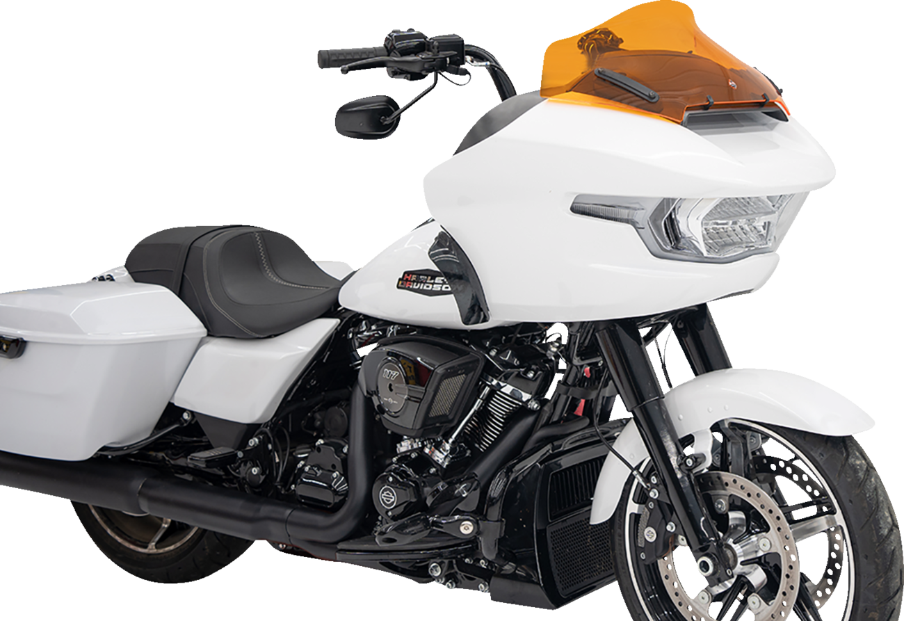 Klock Werks Kolor Flare® Windshield - 10" - Orange - '23-'25 FLTRX