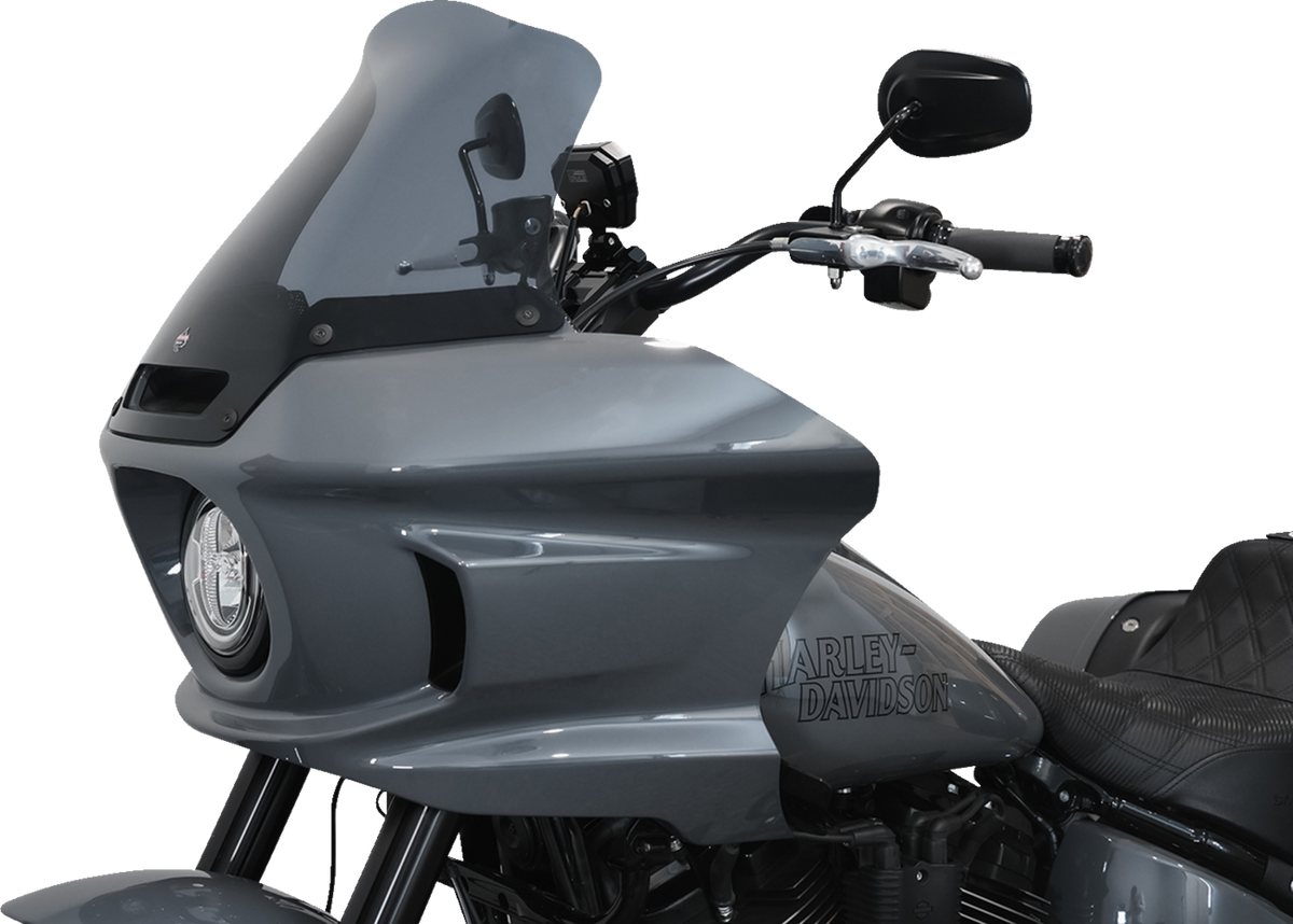 Klock Werks Flare® Windshield - 10" - Dark Smoke - FXLRST