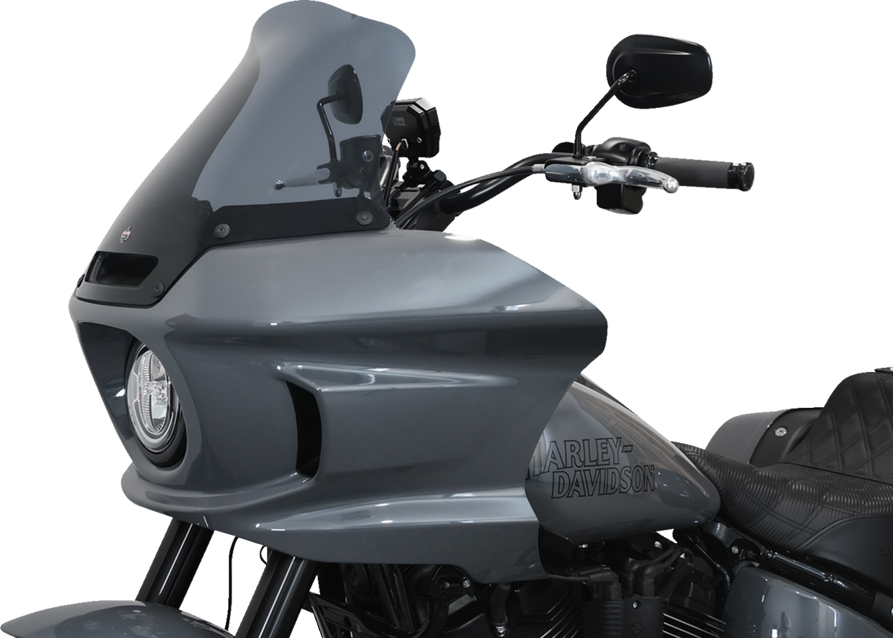 Klock Werks Flare® Windshield - 10" - Dark Smoke - FXLRST