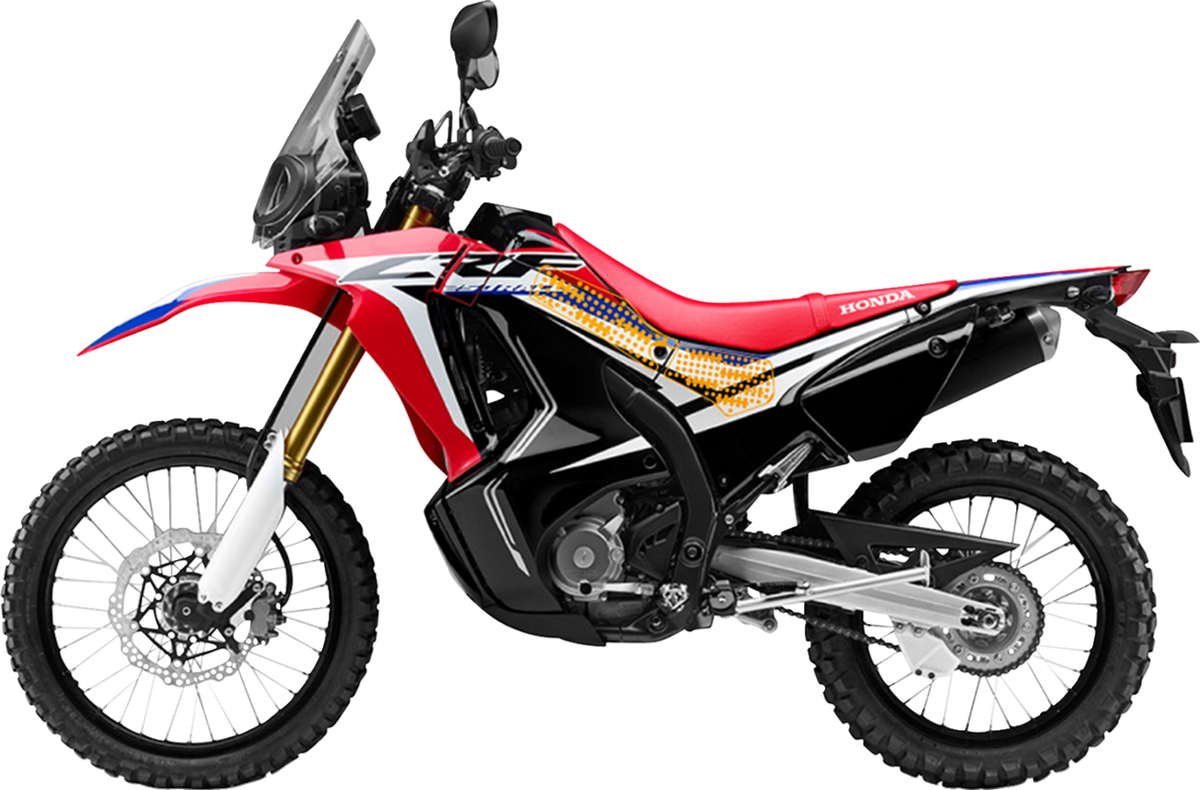 StompGrip Tank Grips - Volcano - Clear - Honda - CRF '17-'20
