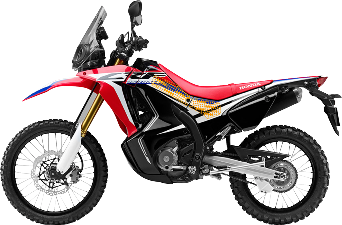 StompGrip Tank Grips - Volcano - Clear - Honda - CRF '17-'20