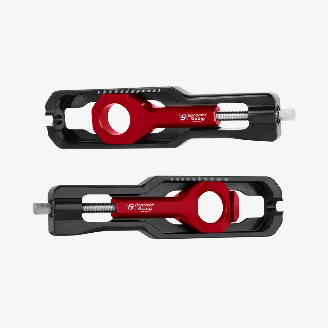 Bonamici Racing Chain Adjuster - Aprilia RSV4 - RED