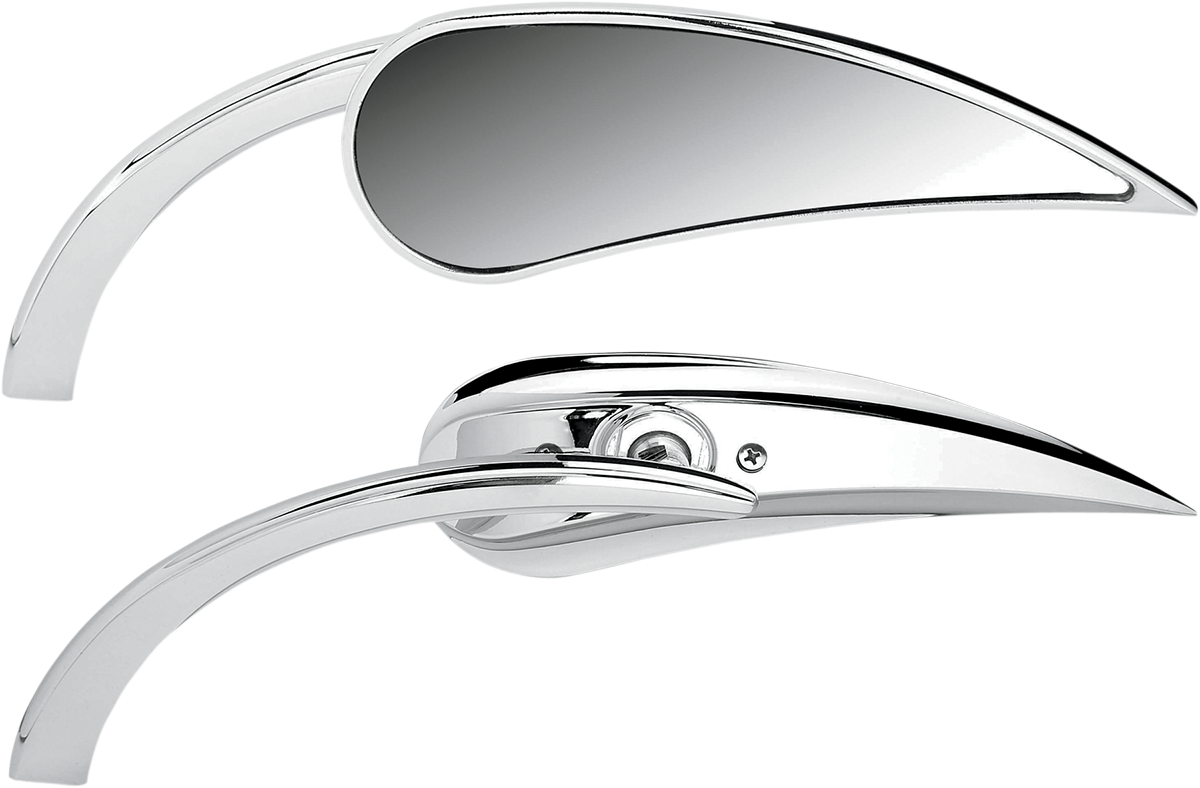 Arlen NESS Mirror - Micro - Rad 2 - Side View - Teardrop - Chrome - Left