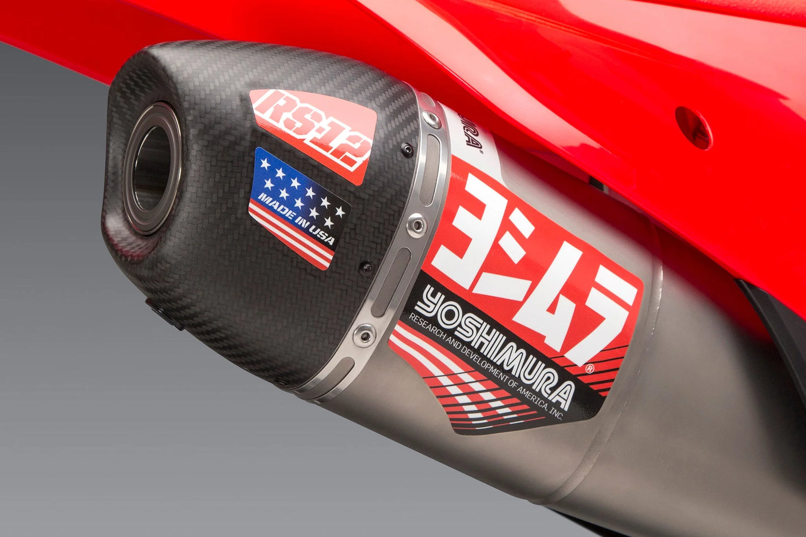Yoshimura MUFFLER BADGE RS-12 Decal Set (4 Pcs)
