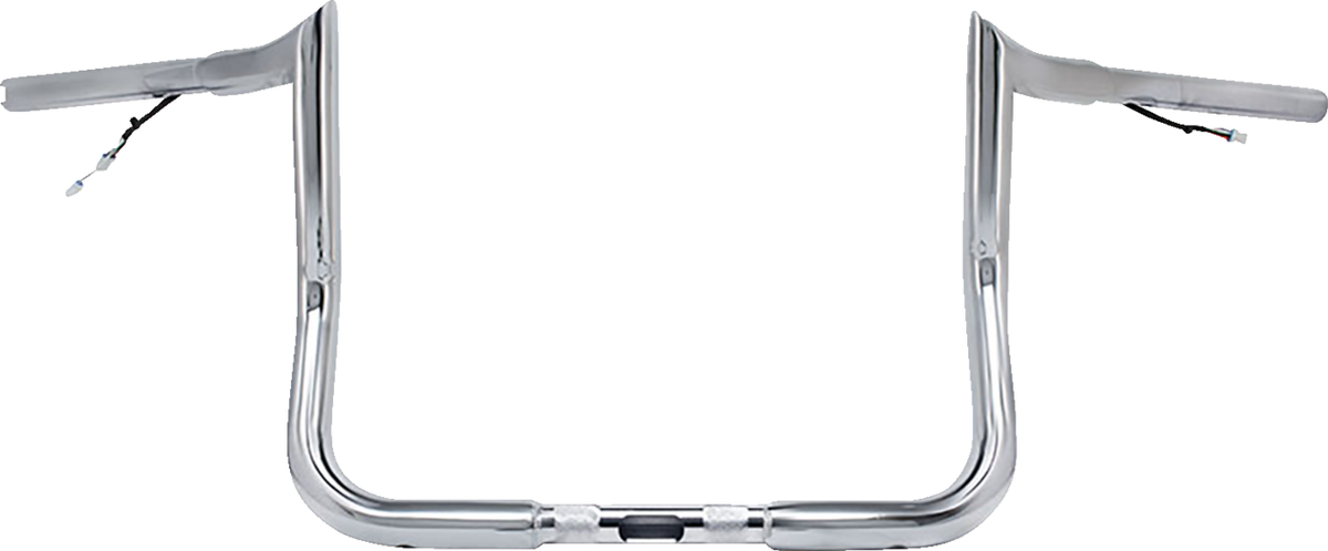 Paul Yaffe Bagger Nation Pre-Wired Handlebar - Monkey Bar - 8" - Chrome
