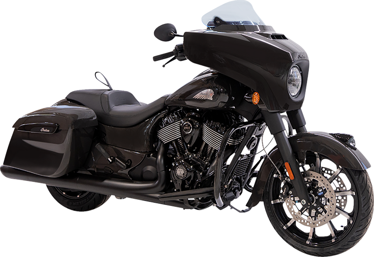 Klock Werks Ice Flare® Windshield - 10" - Blue Ice - '14-'26 Indian