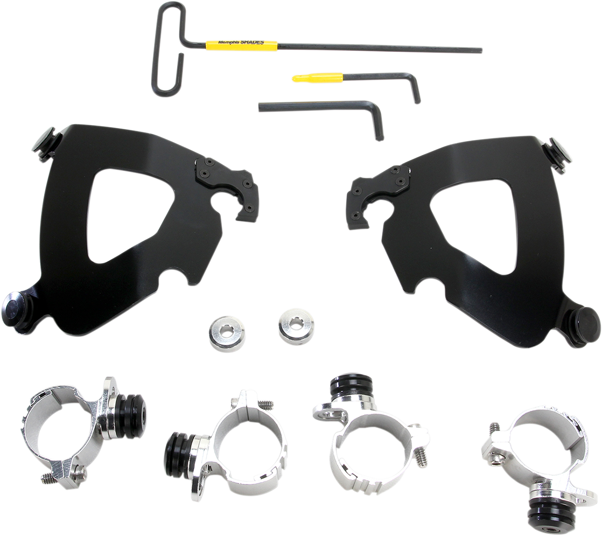 Memphis Shades Gauntlet Mounting Kit - Black - XL1200