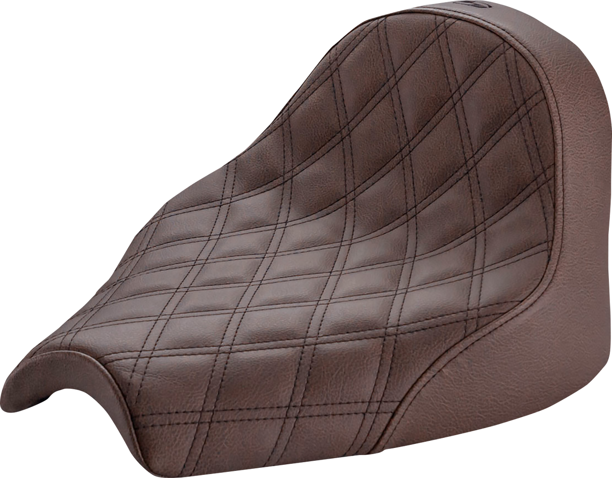 Saddlemen Renegade™ Solo Seat - Lattice Stitched - Brown - Chief '22-'24