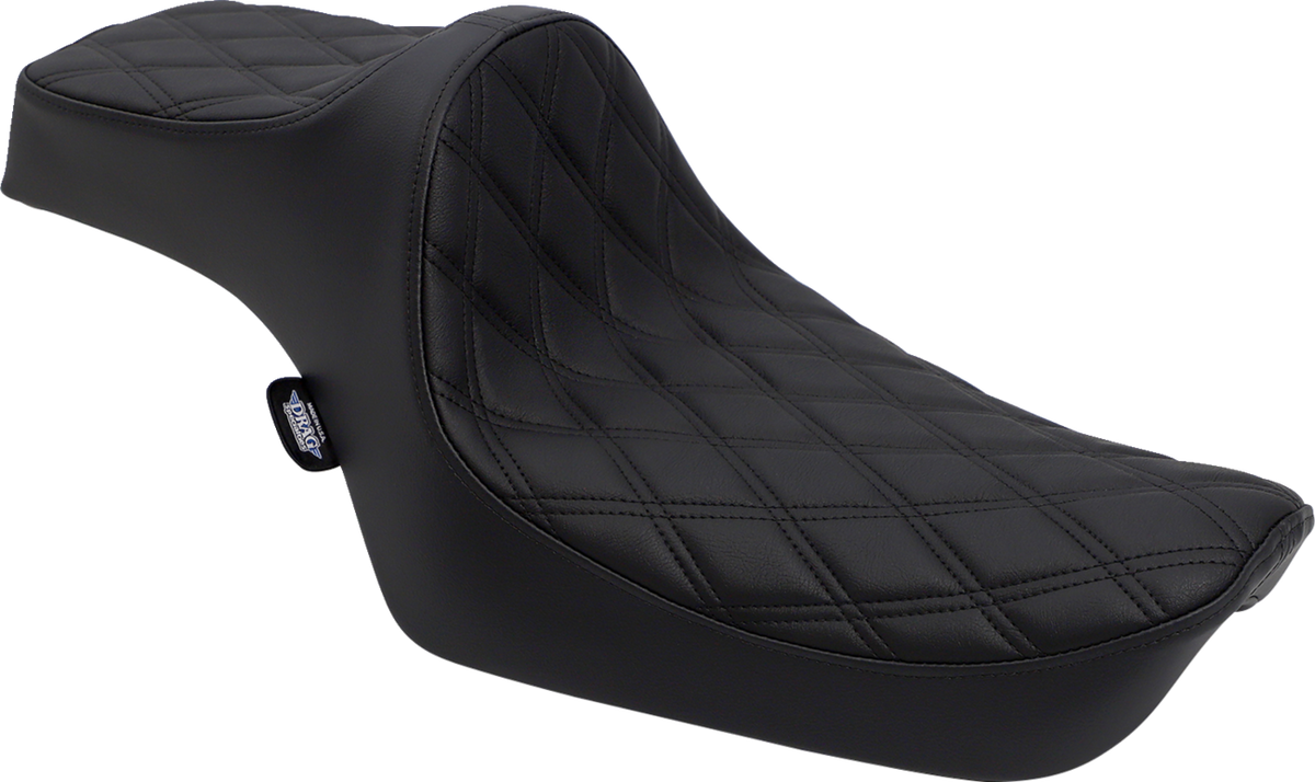 Drag Specialties Seats Predator III Seat - Double Diamond - Black Stitching - XL '82-'03