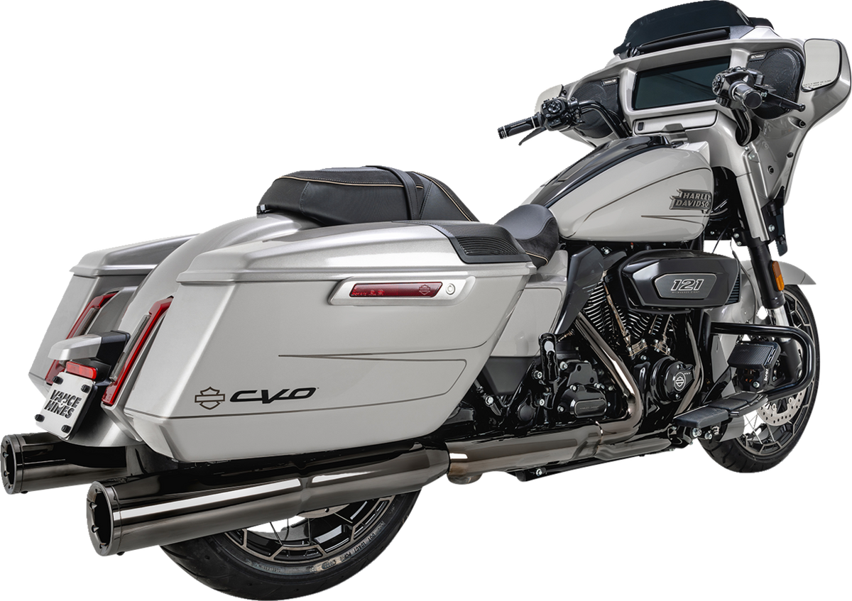 Vance & Hines Hi-Output Slip-On Mufflers - Dark Chrome - 4-1/2"