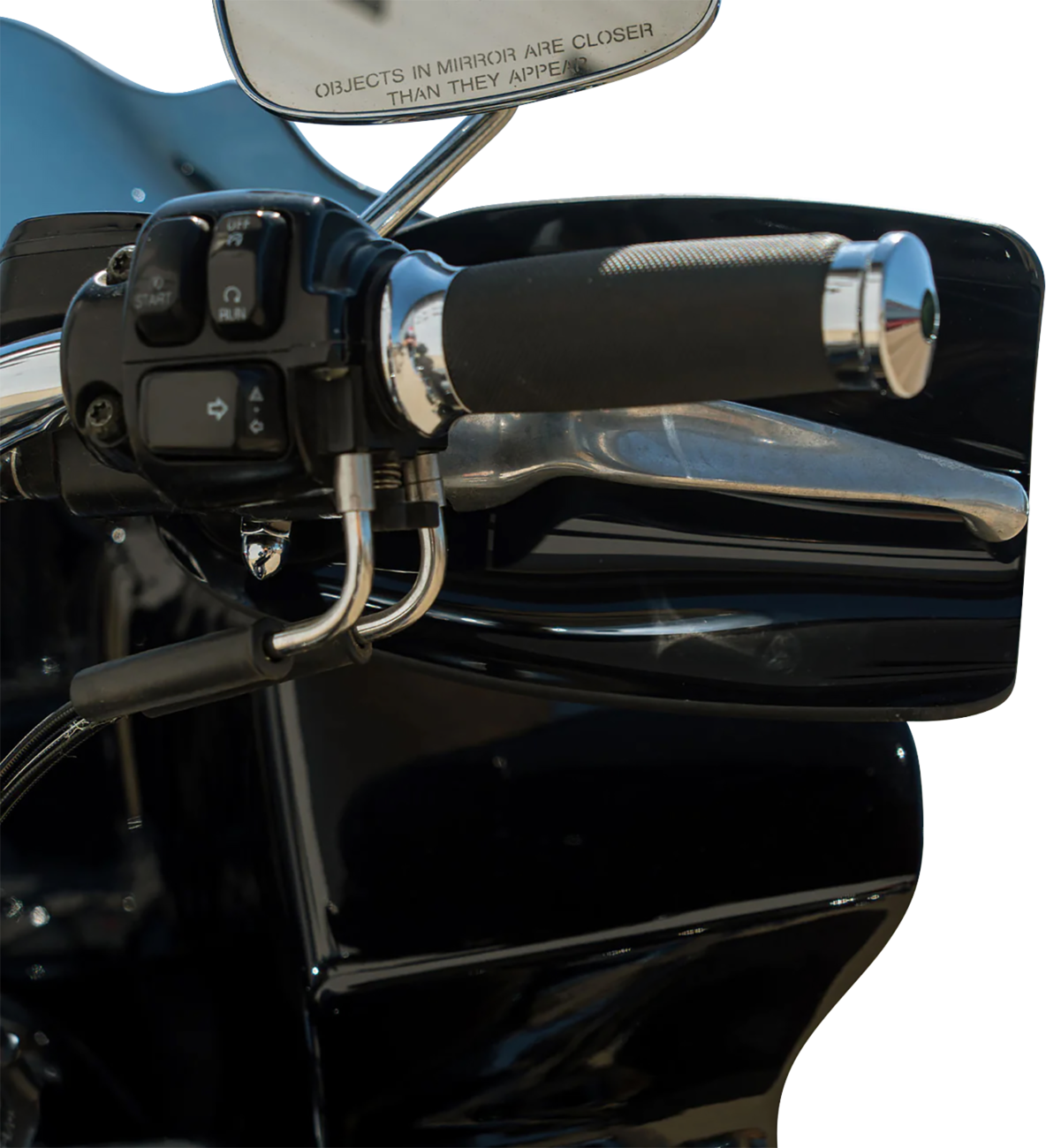 Klock Werks Flare® Handguards - Harley-Davidson Cable Clutch - Black