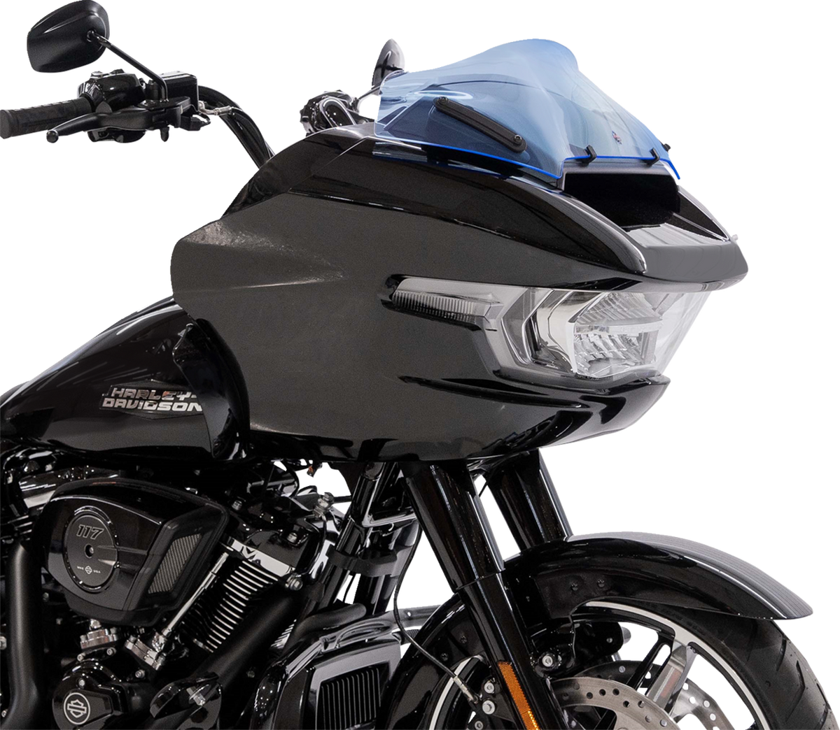 Klock Werks Ice Flare® Windshield - 8" - Blue Ice - '23-'25 FLTRX