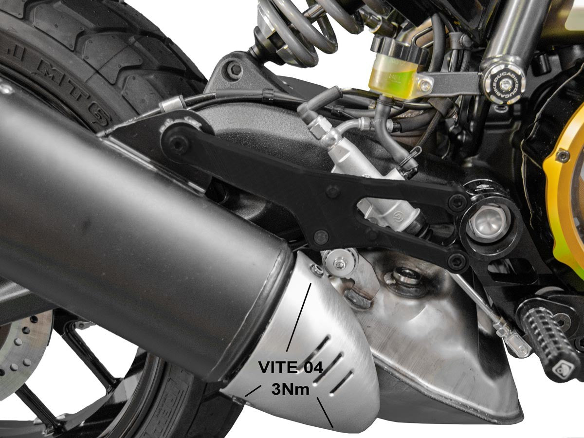 Ducabike DBK KVT39 Scrambler Lower Exhaust Heat Guard Screw Kit
