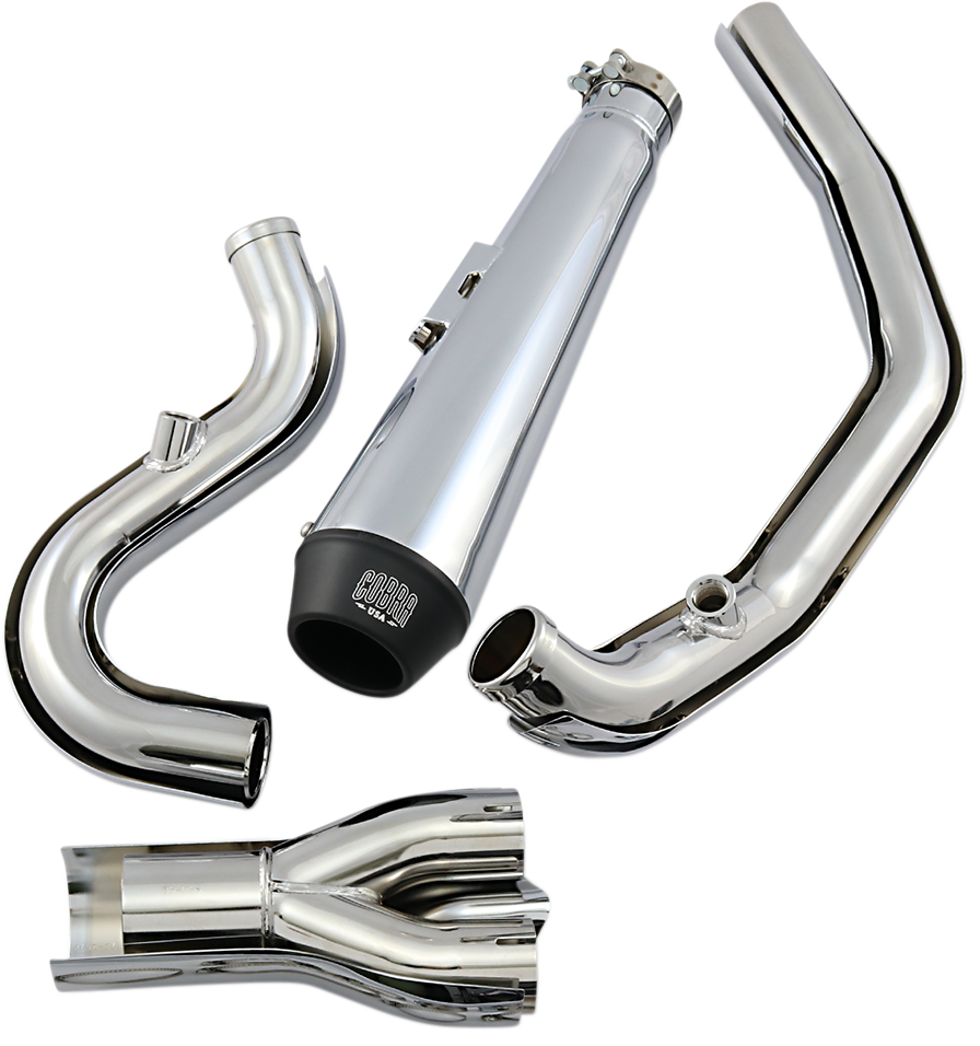 Cobra El Diablo Exhaust - Chrome - '07-'11 Softail