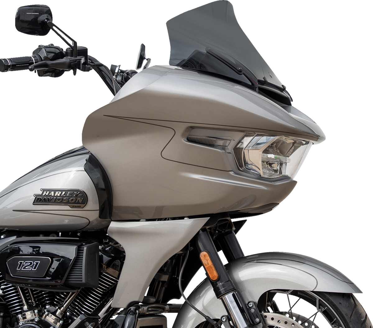 Klock Werks Pro-Touring Flare® Windshield - 12" - Dark Smoke - '23-'25 FLTRX
