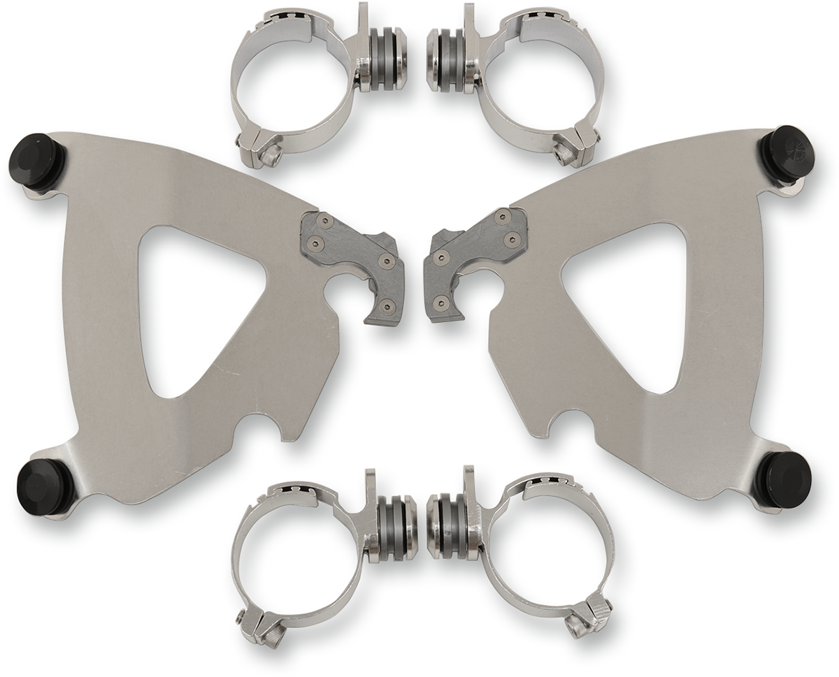 Memphis Shades Road Warrior Mounting Kit - Polished - FXD