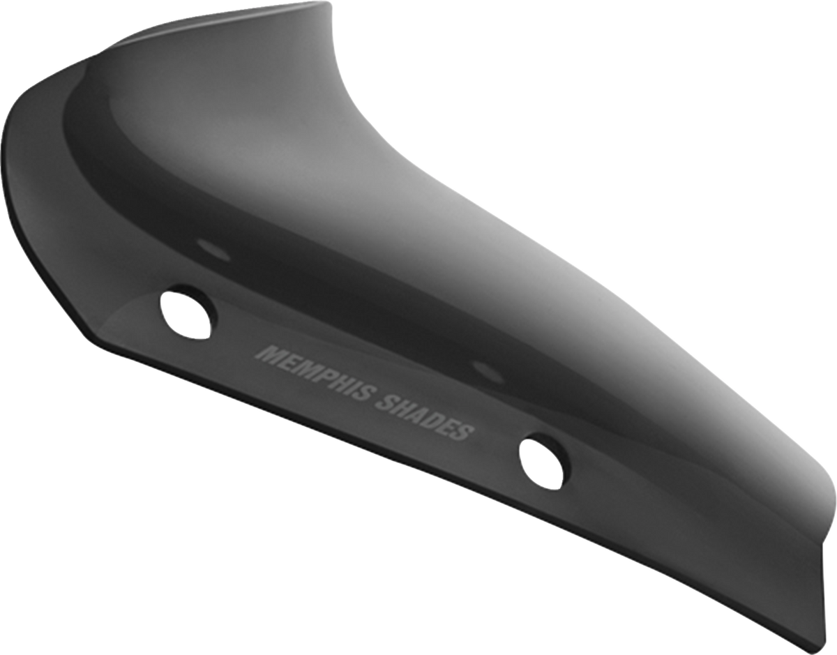 Memphis Shades Spoiler Windshield - 2" - Dark Black Smoke - FLHX