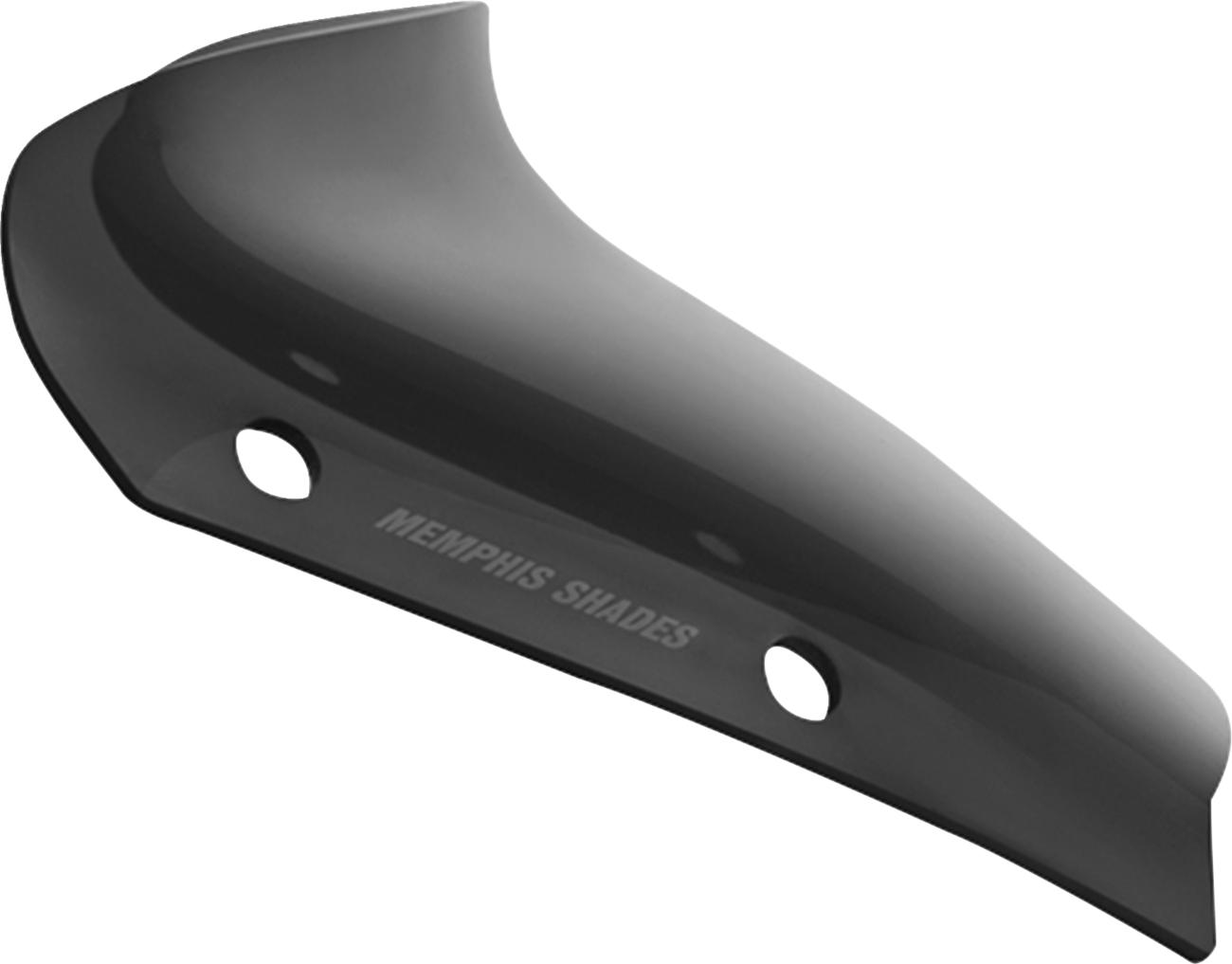 Memphis Shades Spoiler Windshield - 2" - Dark Black Smoke - FLHX