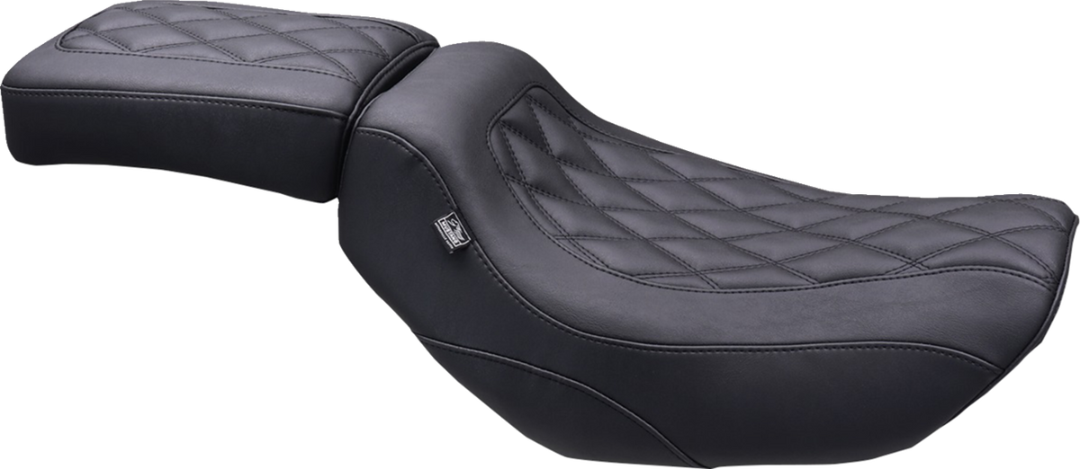 Mustang Tripper™ Passenger Seat - Double Diamond - Black Stitching - Nightster '22-'25
