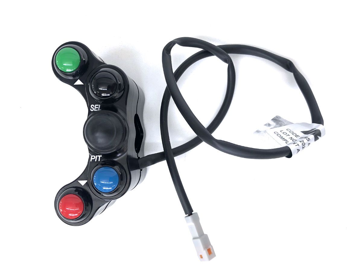 WRS 4 BUTTON LEFT RACING SWITCH KAWASAKI NINJA 400 2018-2022 (mektronic ecu)