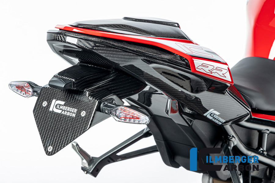 Ilmberger Carbon Rear Lower Seat Under Tray BMW M1000RR 2023-2026 - Gloss / Twill