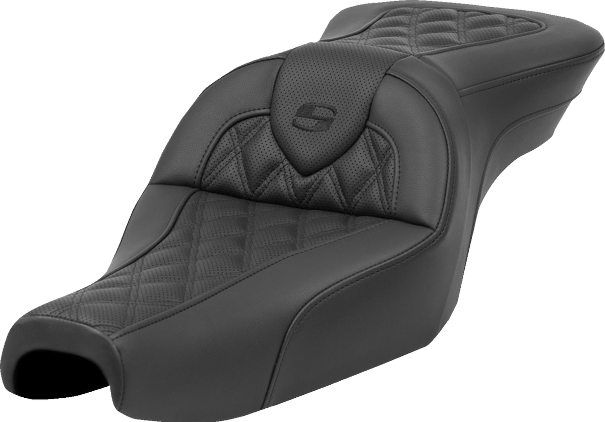 Saddlemen Roadsofa™ Seat - Without Backrest - Lattice Stitch - XL '04-'22