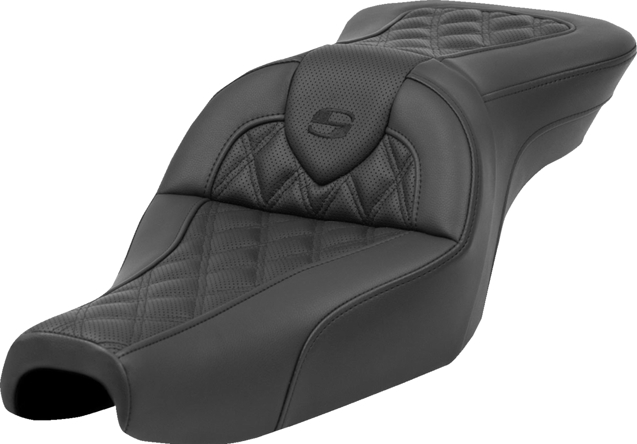 Saddlemen Roadsofa™ Seat - Without Backrest - Lattice Stitch - XL '04-'22