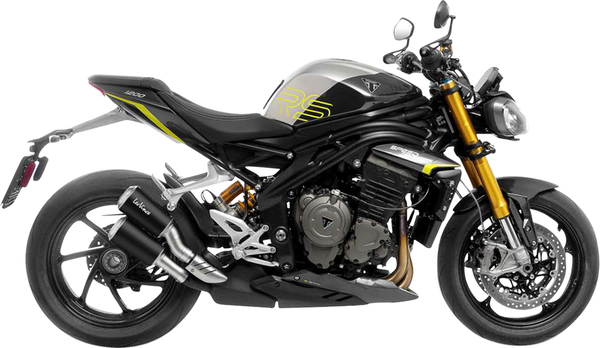 LeoVince LV-10 Black Edition Slip-On Muffler - Triumph Speed Triple 1200 RR/RS/RX