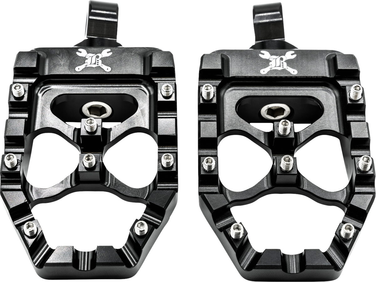 Burly Brand MX Evolution Driver Pegs - Black - Sportster/Dyna
