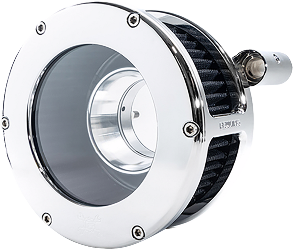 Feuling Parts BA Air Cleaner Kit - Chrome/Clear With Black Filter - '08-'17 Dyna/Softail/Touring