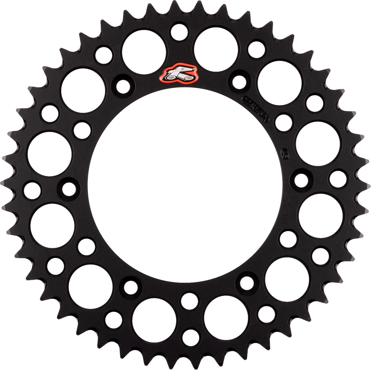 Renthal Rear Sprocket - Aluminum - 46 Tooth - Black