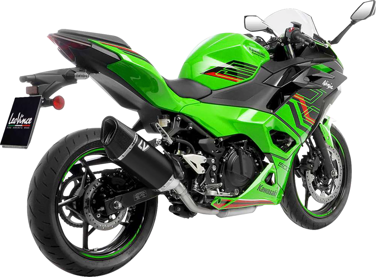 LeoVince LV-14 R Slip-On Muffler - Black Edition - Z/Ninja 400/500