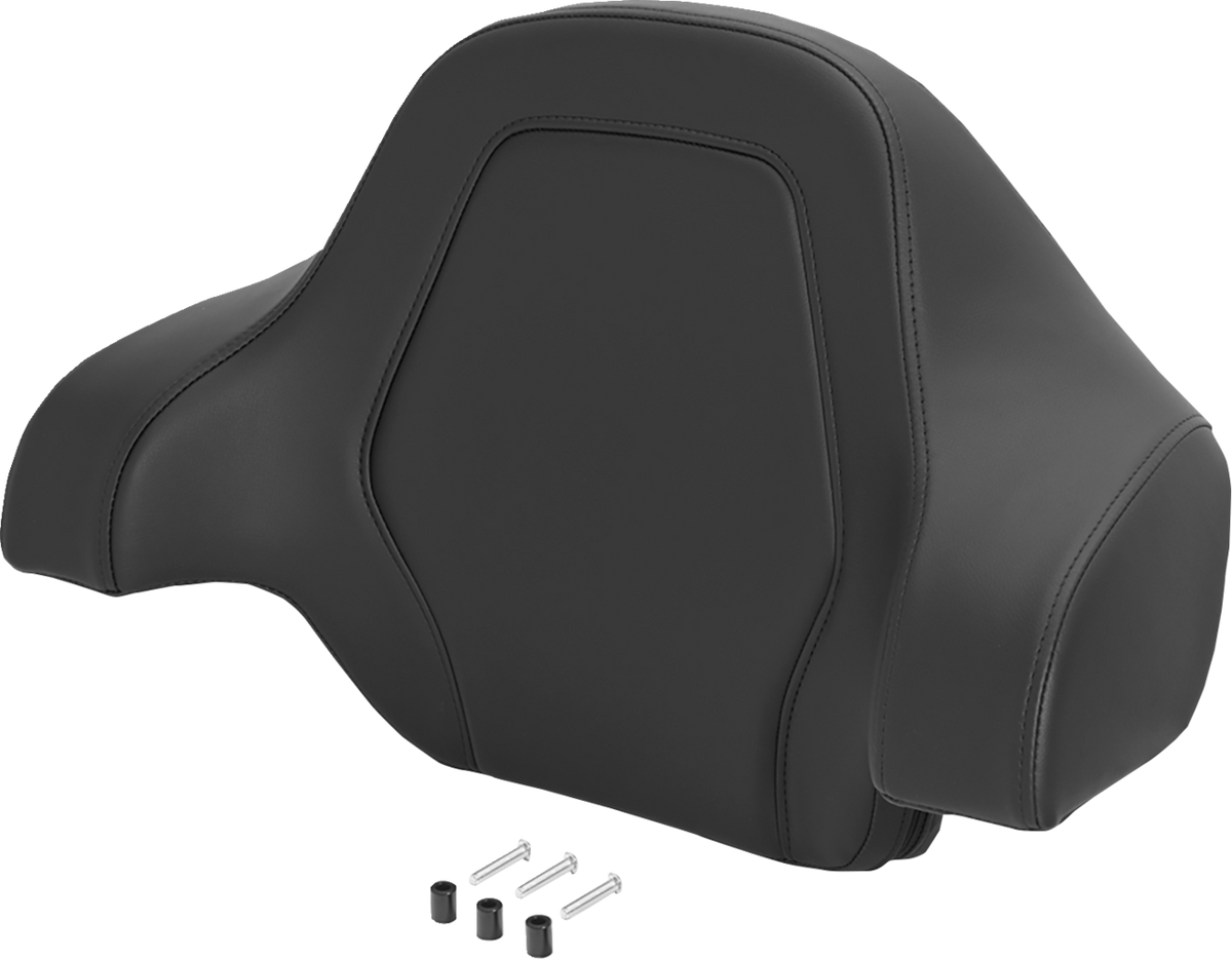 Saddlemen Deluxe Tour Pack Sissy Bar Pad - Black / Black Stitching / Plain