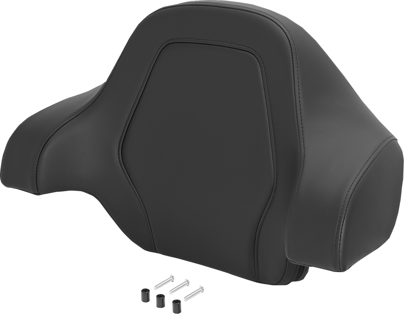 Saddlemen Deluxe Tour Pack Sissy Bar Pad - Black / Black Stitching / Plain