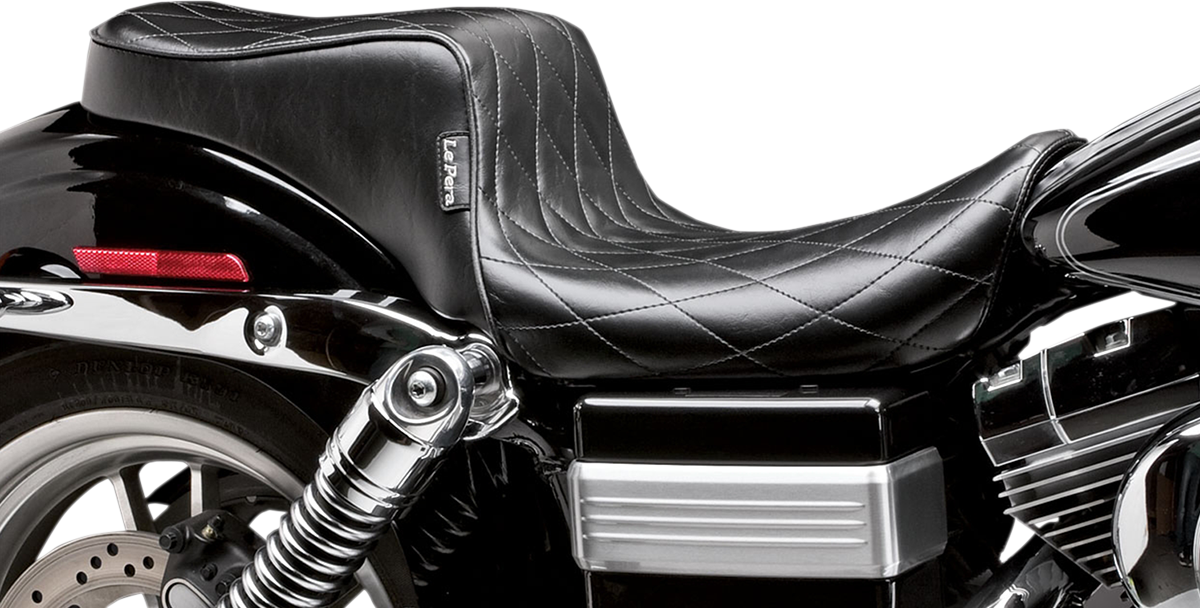 Le Pera Cherokee Seat - Diamond Pleated - Black - FXDWG '96-'03