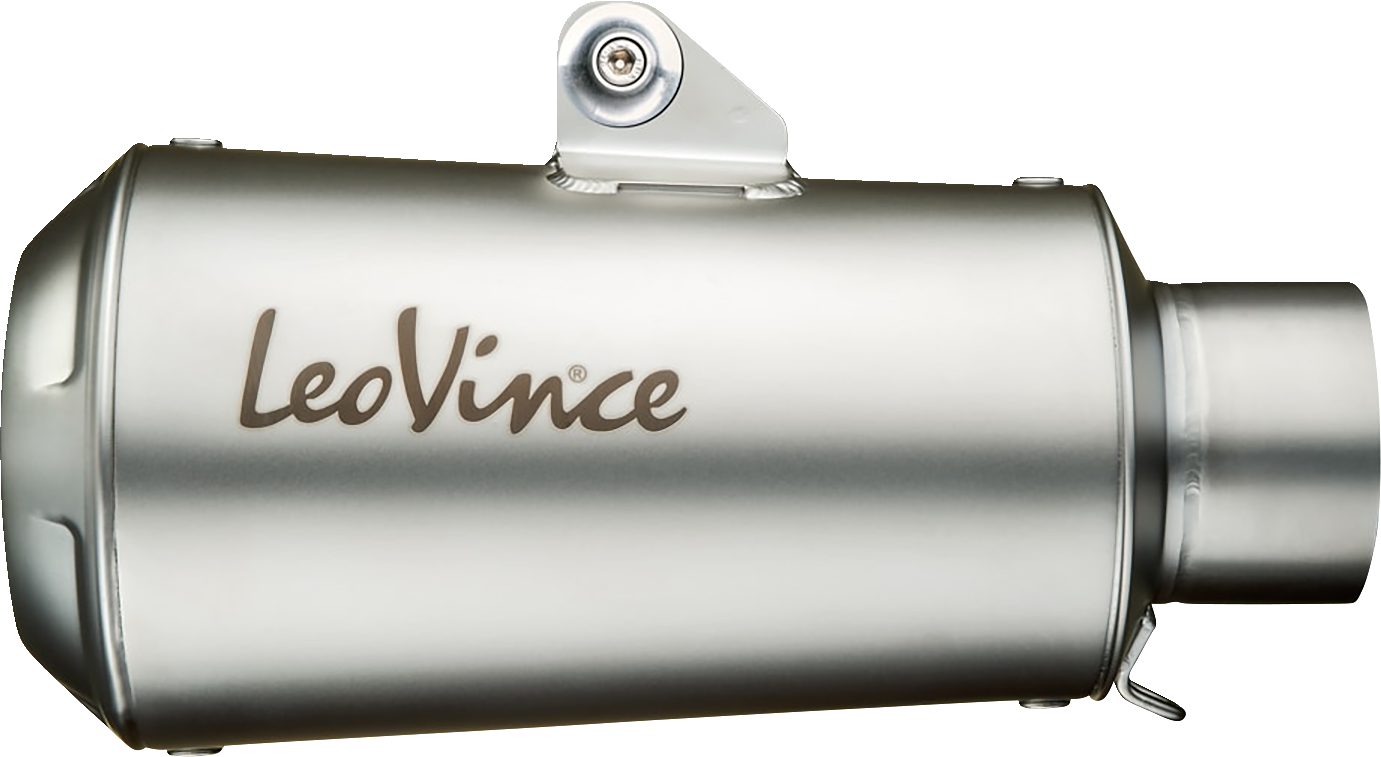 LeoVince LV-10 Slip-On Muffler - Stainless Steel