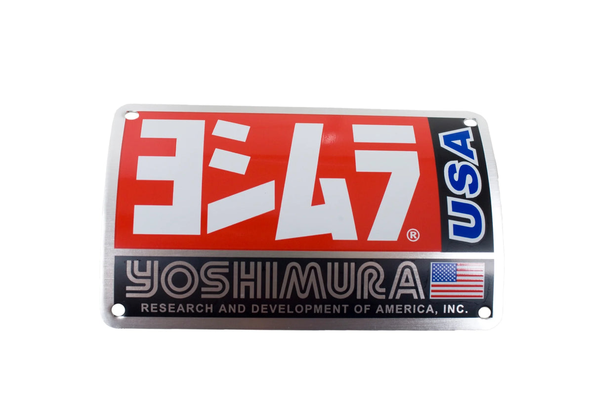 Yoshimura MUFFLER NAME BADGE RS3 OVAL (Square USA)