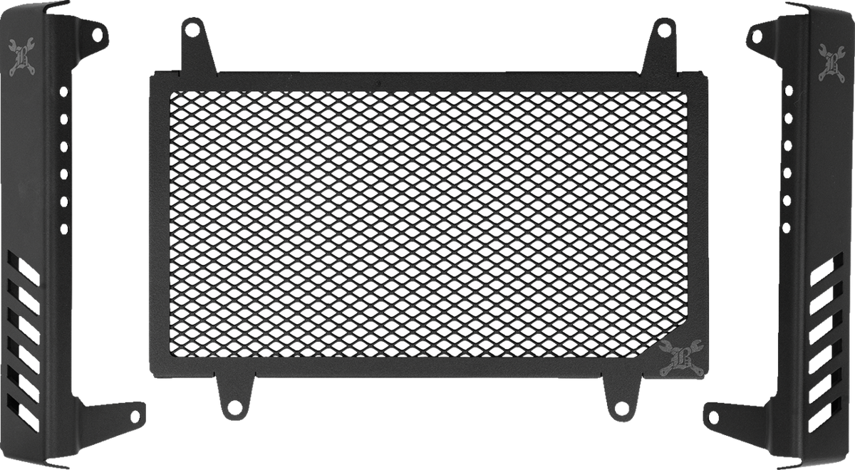 Burly Brand Radiator Guard - Slash Cut - Honda