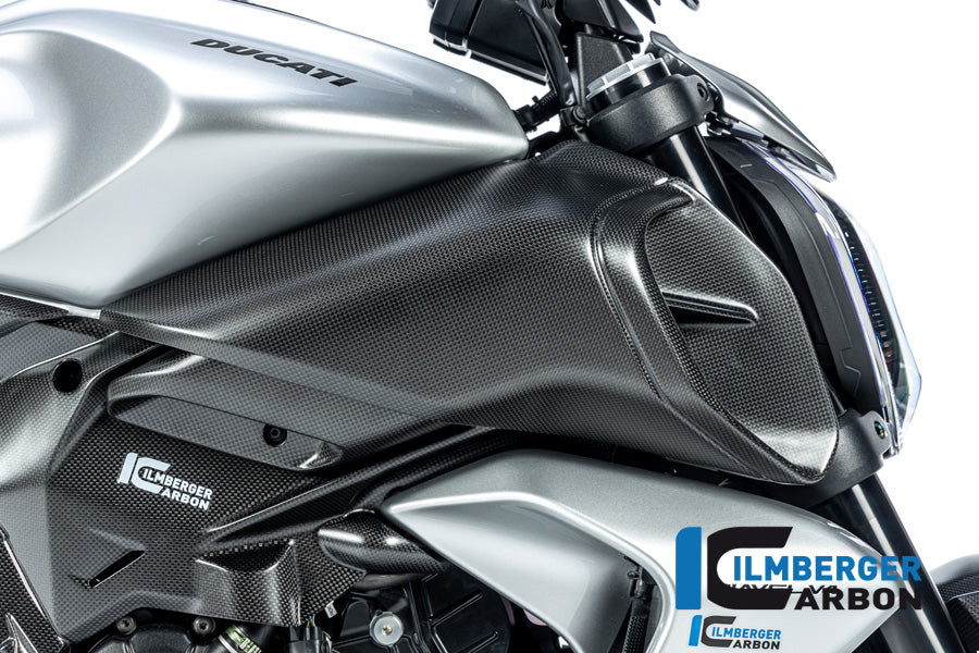 Ilmberger Carbon Right Air Tube Cover Ducati Diavel V4 From 2023 - Matte
