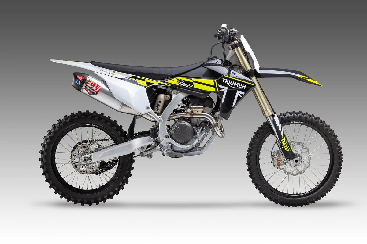 Yoshimura TF250 C/E/X 24-26 RS-12 Stainless Full Exhaust, W/ Aluminum Muffler