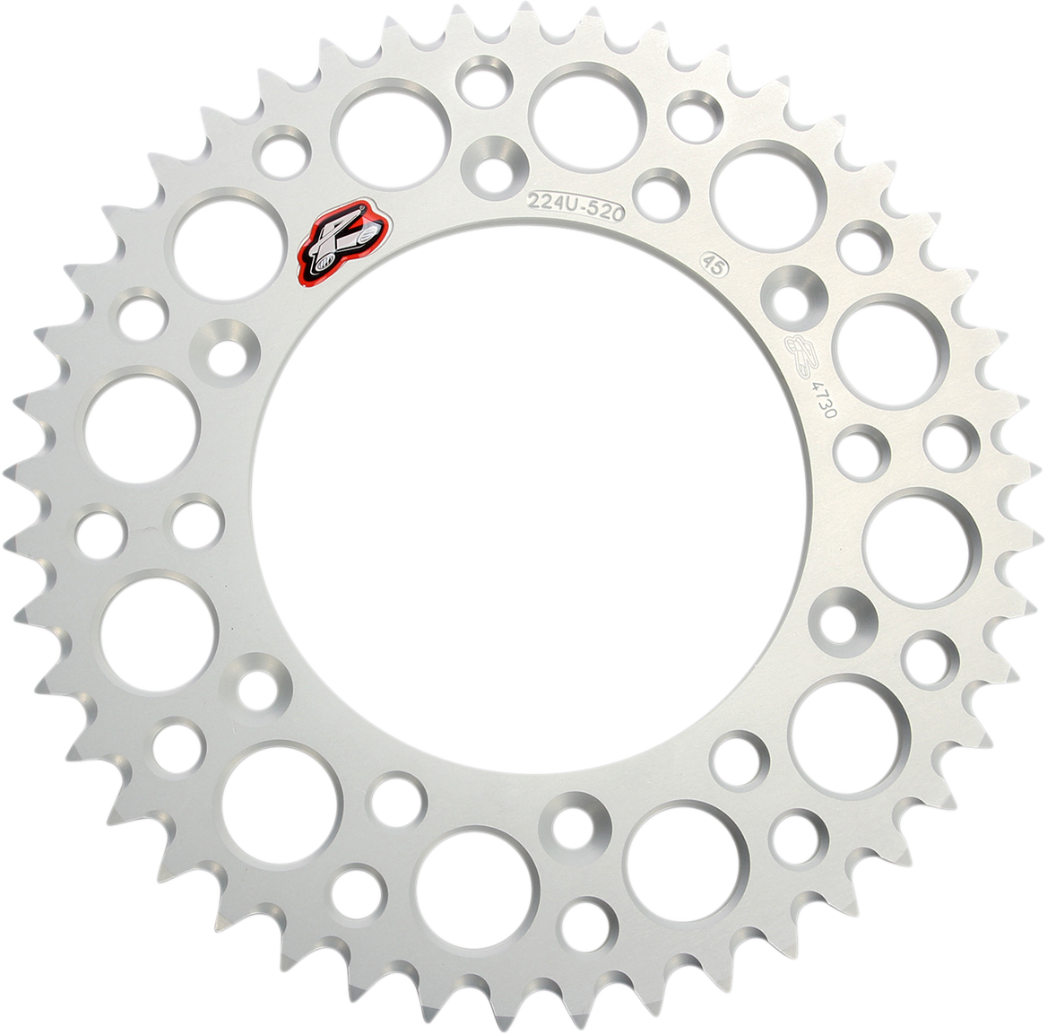Renthal Rear Sprocket - Aluminum - 45 Tooth - Silver