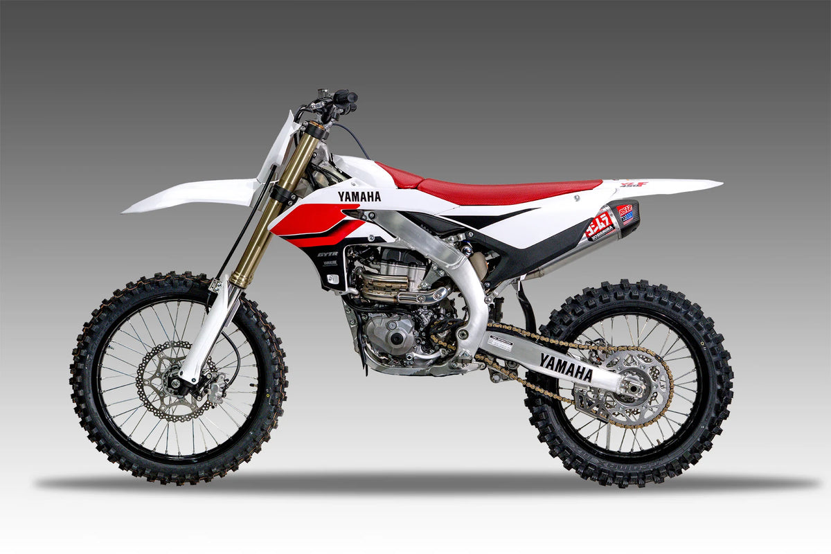 Yoshimura YZ450F 2026 RS-12 Stainless Titanium Full Exhaust, W/ Aluminum Muffler