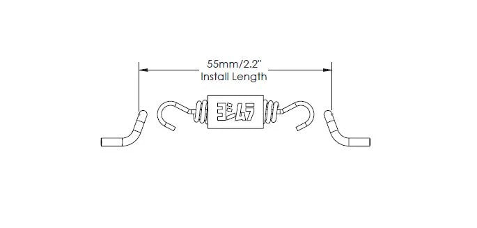 Yoshimura Exhaust Spring W/Insulator, 1.8'' Length (Sold Each)
