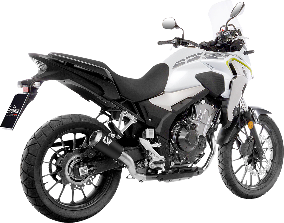 LeoVince LV-10 Slip-On Muffler - Black Stainless Steel - CB/CBR 500 F/R/X