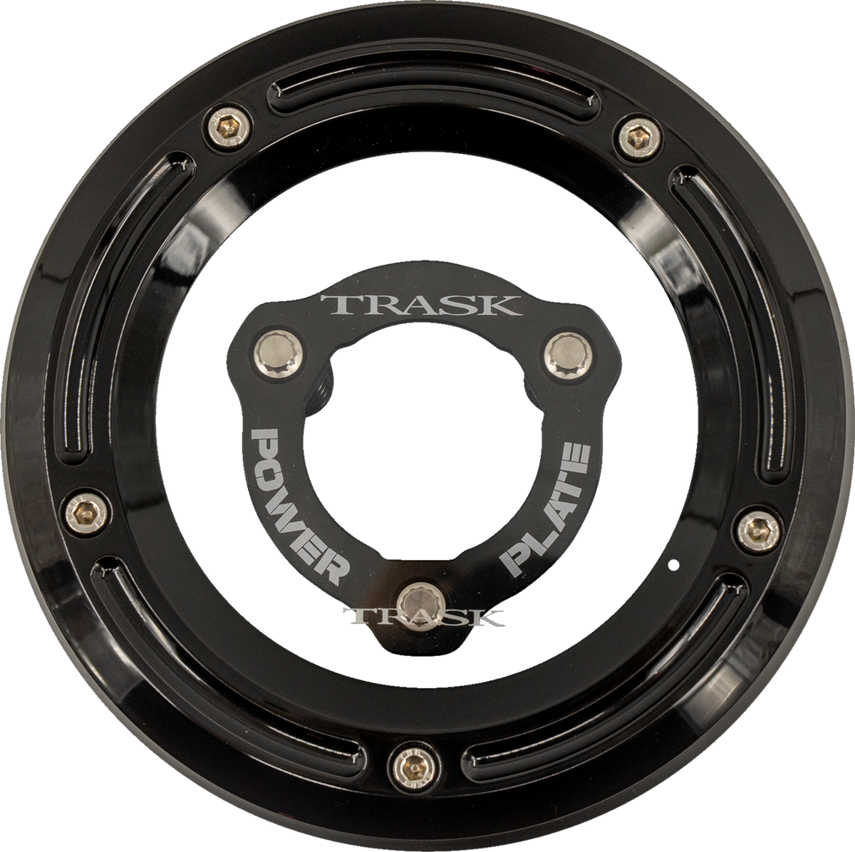 Trask Derby Cover With Power Plate - Black - Kit - '17-'25 Harley-Davidson