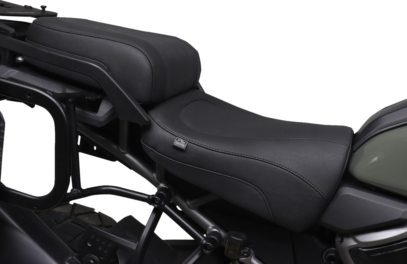 Mustang Adventure Touring Seat - Vinyl - Black - Pan America '21-'25