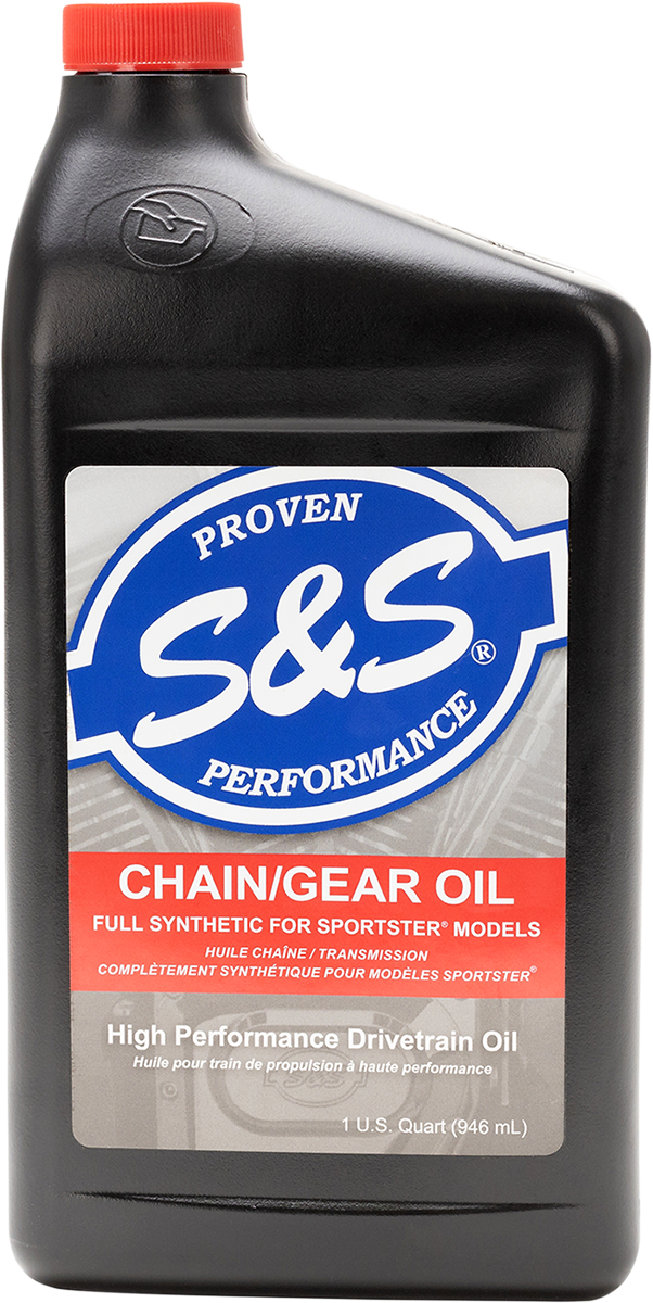 S&amp;S Cycle Synthetic Chain/Gear Oil - 1 U.S. Quart