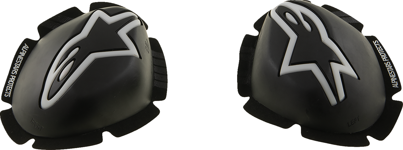Alpinestars GP Tech Knee Sliders - Black/White