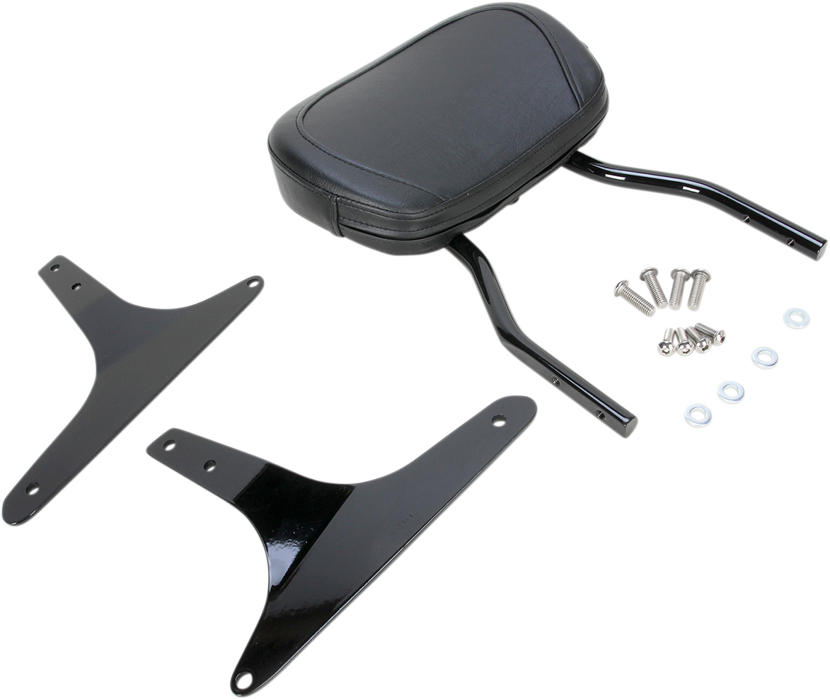 Cobra Round Sissy Bar - Standard - Black - Softail
